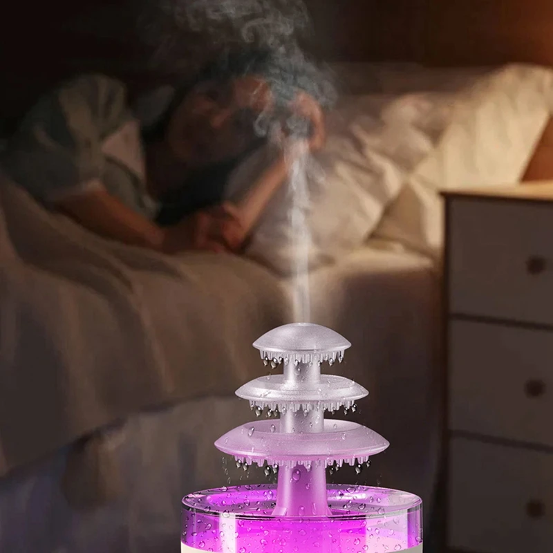 Расслабляющий облако диффузор дождя увлажнитель капля ароматерапия