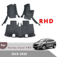 rhd carpets car floor mats for honda vezel xr v xrv 2015 2016 2017 2018 2019 2022 auto interior rugs accessories protect