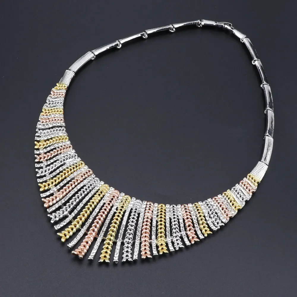 Модный свадебный комплект ювелирных изделий из Дубая Африки Нигерии