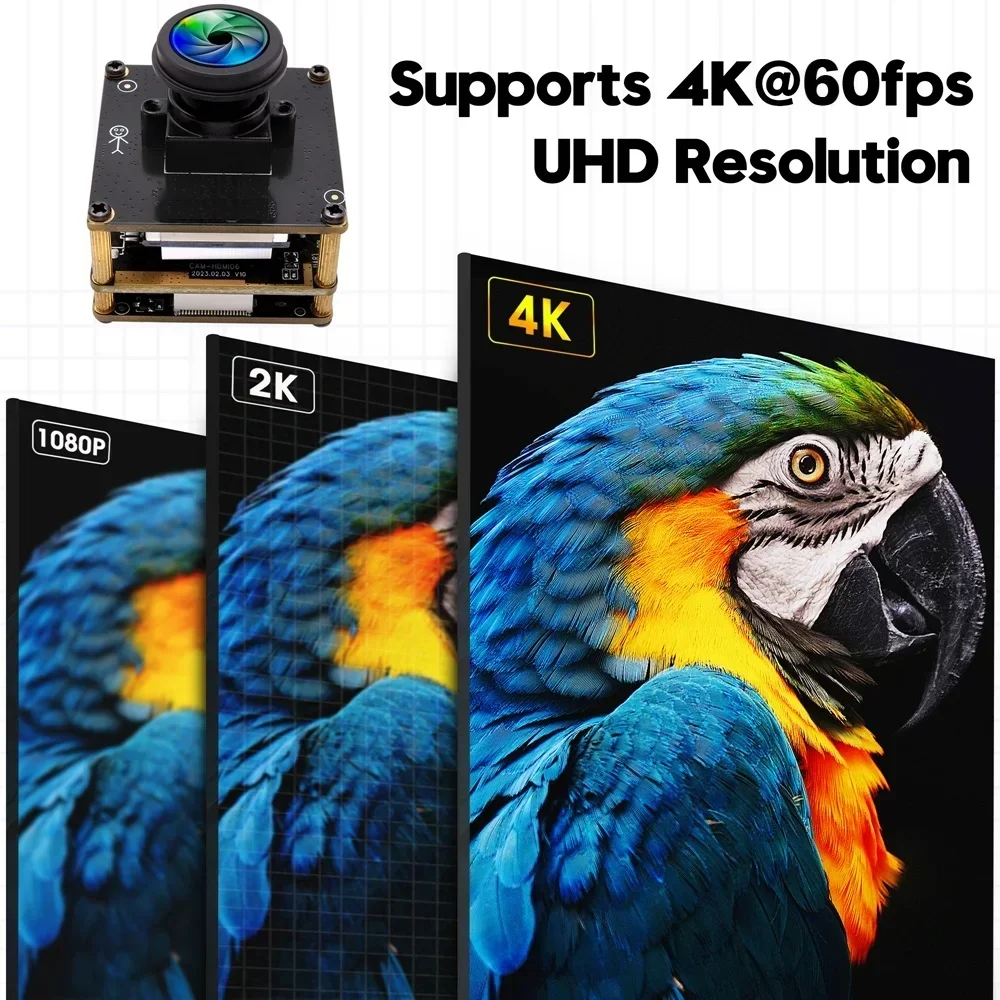 Фото Цифровая 4K USB3.0 веб-камера с объективом Fisheye 180° (60 кадров/с, IMX415) для ПК и ноутбуков, для систем безопасности №5