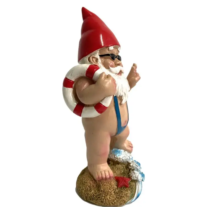 

New Garden Gnome Statue Lawn Ornament Outdoor Gnomes Figurine Funny Cute Garden Sculpture Gnomes Dwarfs Decor