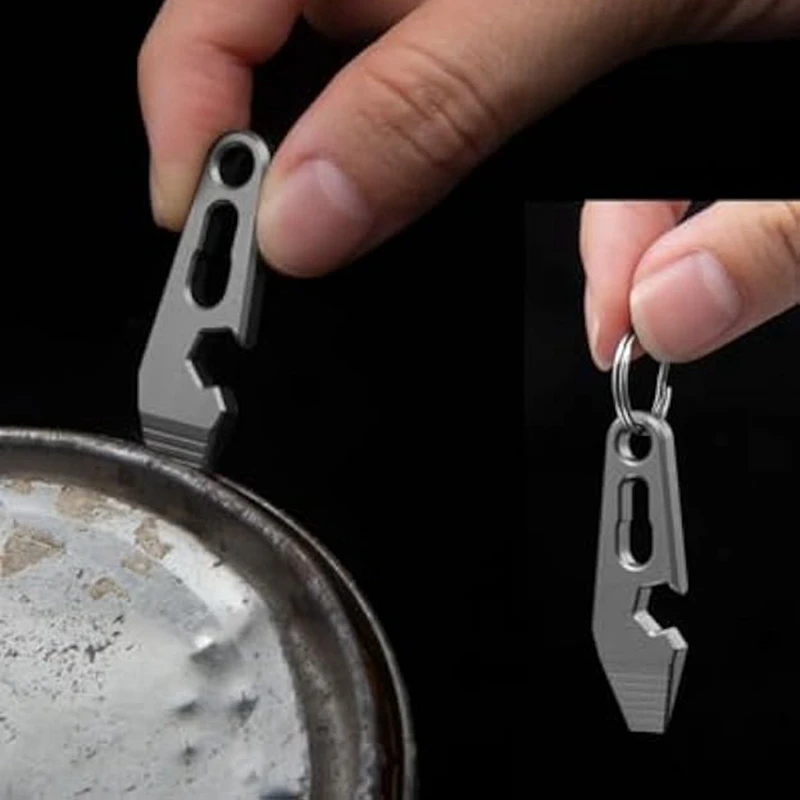 Мини-титановая монтировка маленькая брелок многофункциональный инструмент