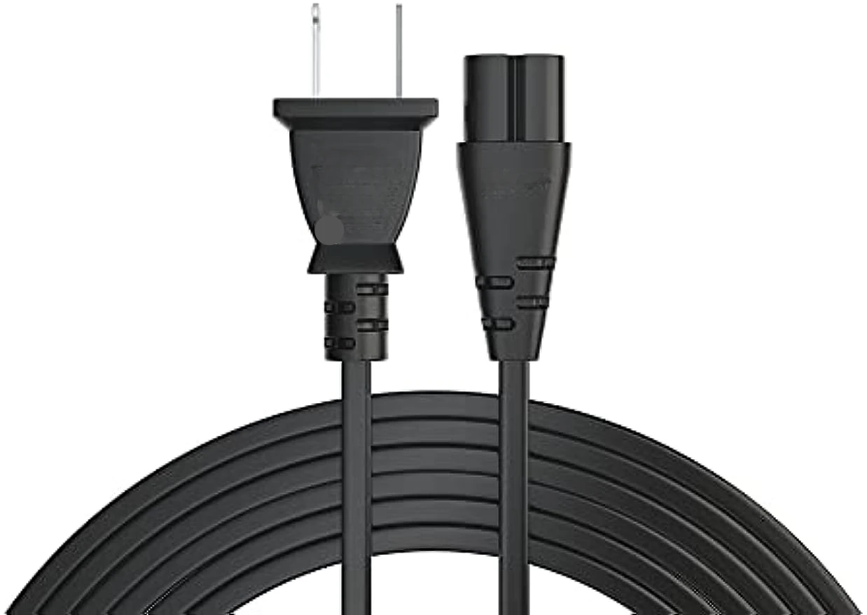 Шнур питания для телевизора Samsung LG TCL Sony: 2 зубца переменного тока настенный штекер