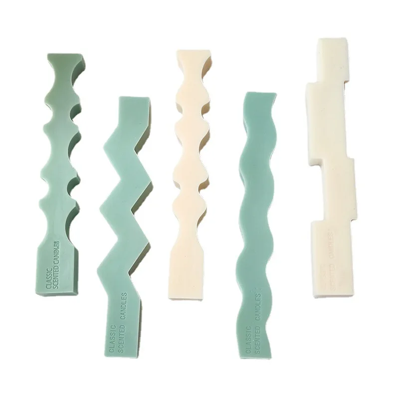 Креативная Волнистая Полоса Геометрическая силиконовая форма в виде свечи