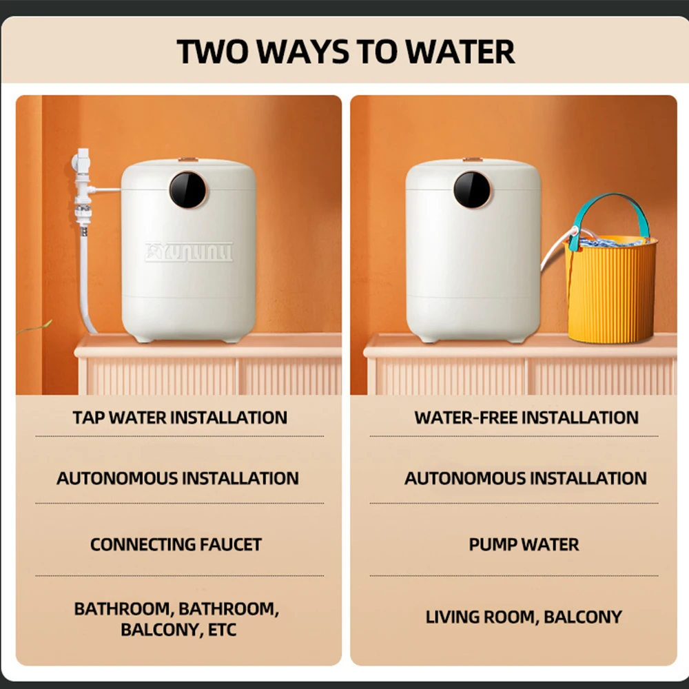 Небольшая стиральная и сушильная машина автоматическая для одежды портативные