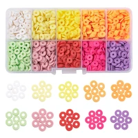 diy boho jewelry kit polymer clay spacer beads for jewelry making bracelets necklace earring diy craft kit 1500pcsbox