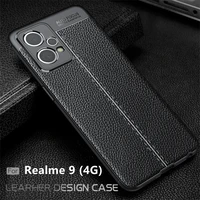 for cover realme 9 case for oppo realme 9 4g 5g capa bumper back soft tpu leather for fundas realme narzo 30 5g 9 pro plus cover