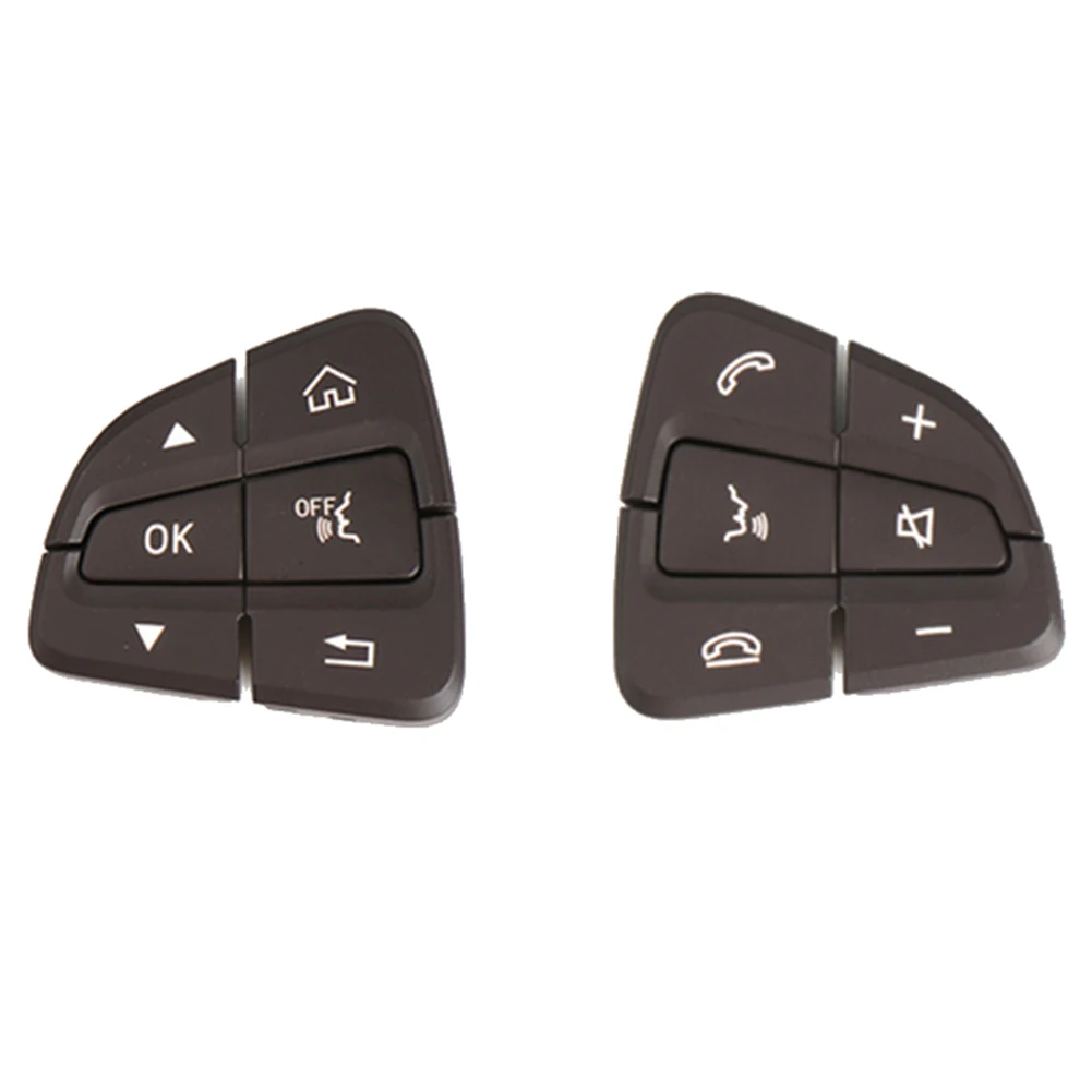 

Левая и правая Автомобильная Многофункциональная кнопка переключения рулевого колеса для Mercedes-Benz C-Class W205 GLC W253, коричневая