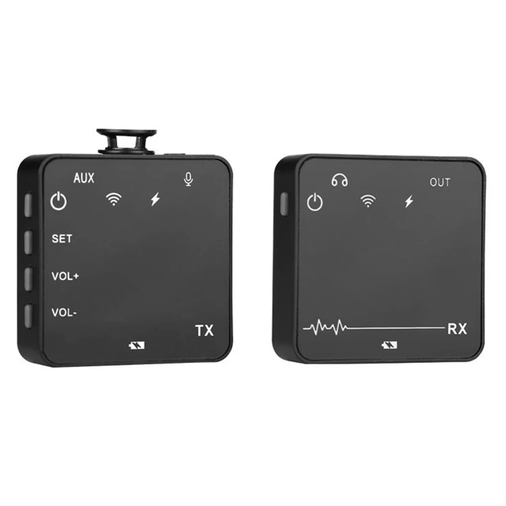 

2 4G Wireless Microphone Sound Recording Interview Lapel Mic 1-drag-1