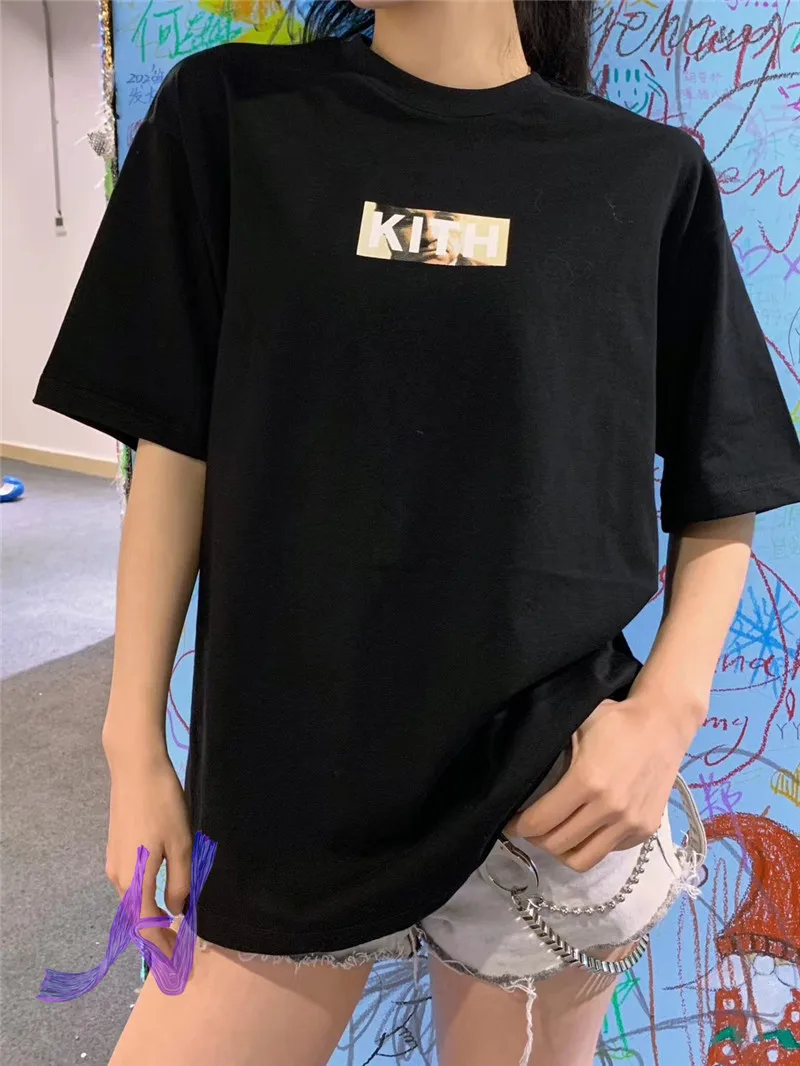 2022ss футболка с логотипом KITH Box лучшее качество мужские и женские футболки Top