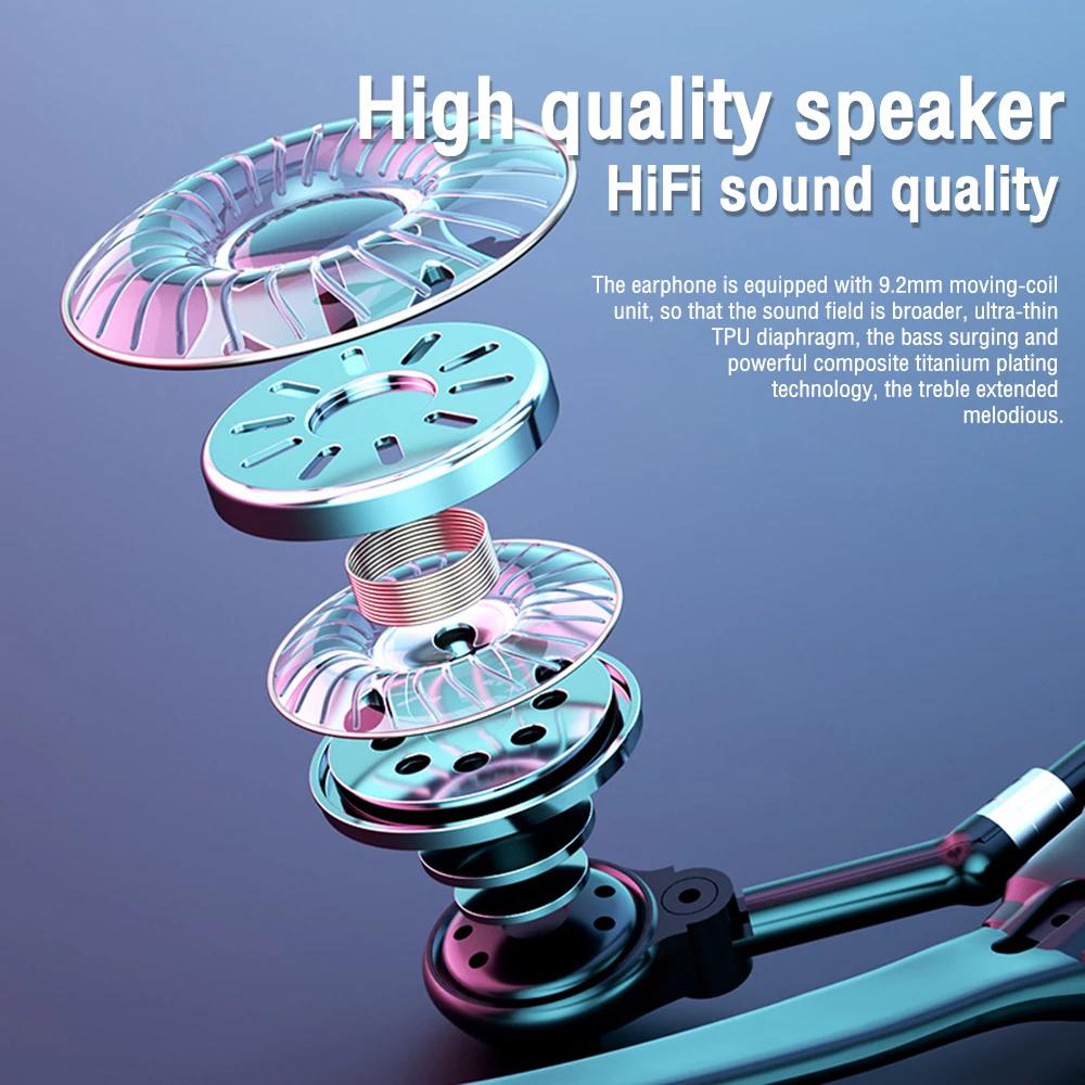 Беспроводная гарнитура Bluetooth 5 0 цвет в ассортименте