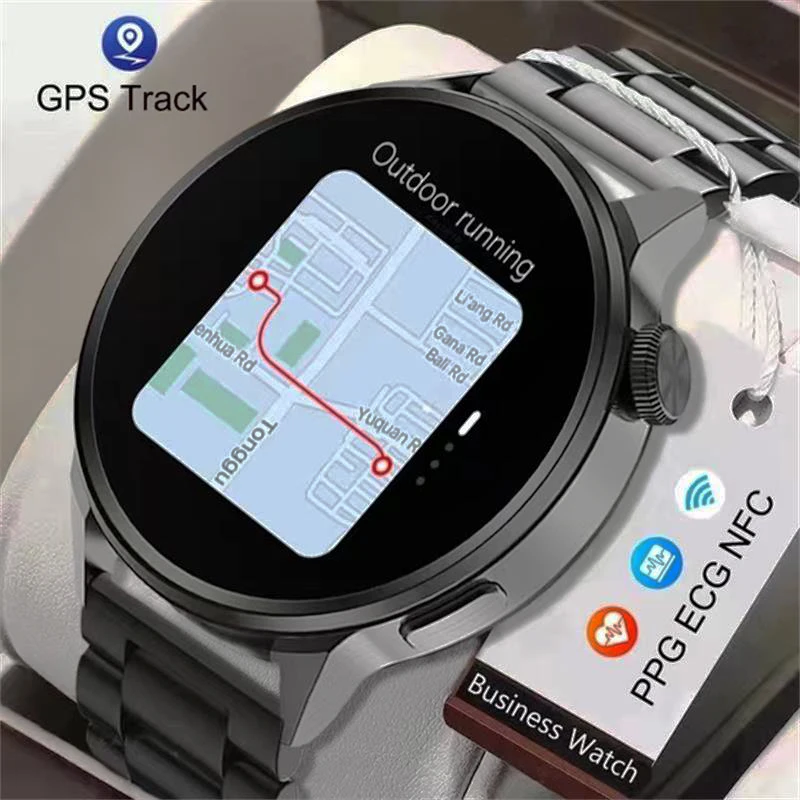 

Смарт-часы мужские/женские с поддержкой Bluetooth, GPS и Пульсометром