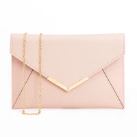 simple womens clutch bag gold pu cross pattern designer evening bag metal strip envelope bag chain diagonal shoulder bag purses