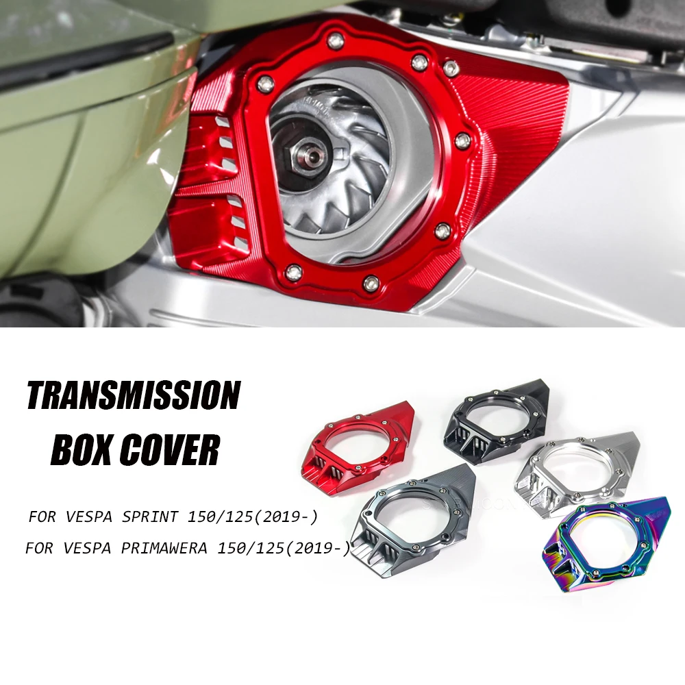 

For Vespa Sprint Primavera 150 125 2019 2020 2021- Motorcycle Accessories Transmission Box Cover Engine Guard Protector Cover