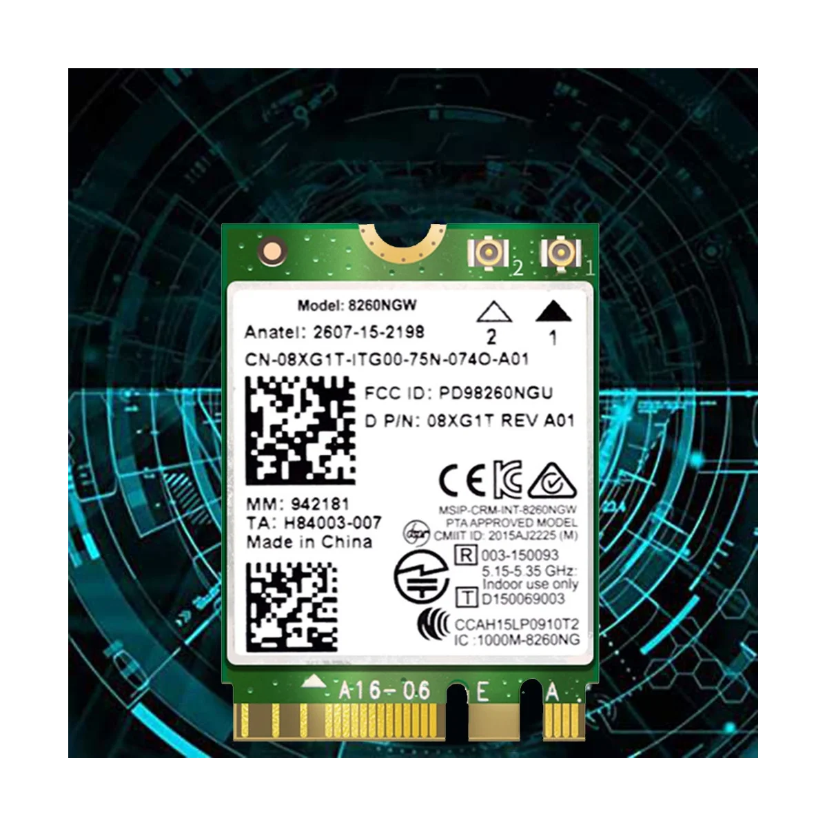 8260 8260NGW Wi-Fi карта + 2X8DB антенна 2 4G/5 ГГц 867M Bluetooth 4 NGFF M.2 модуль беспроводной карты для