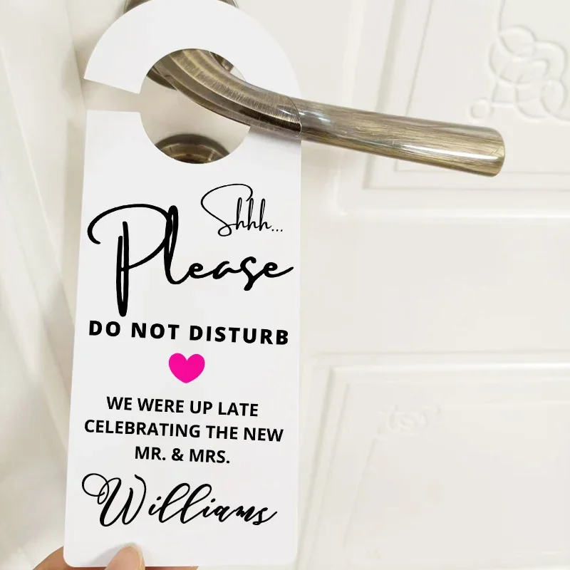 Индивидуальная искусственная дверная вешалка не беспокоить значок свадебная