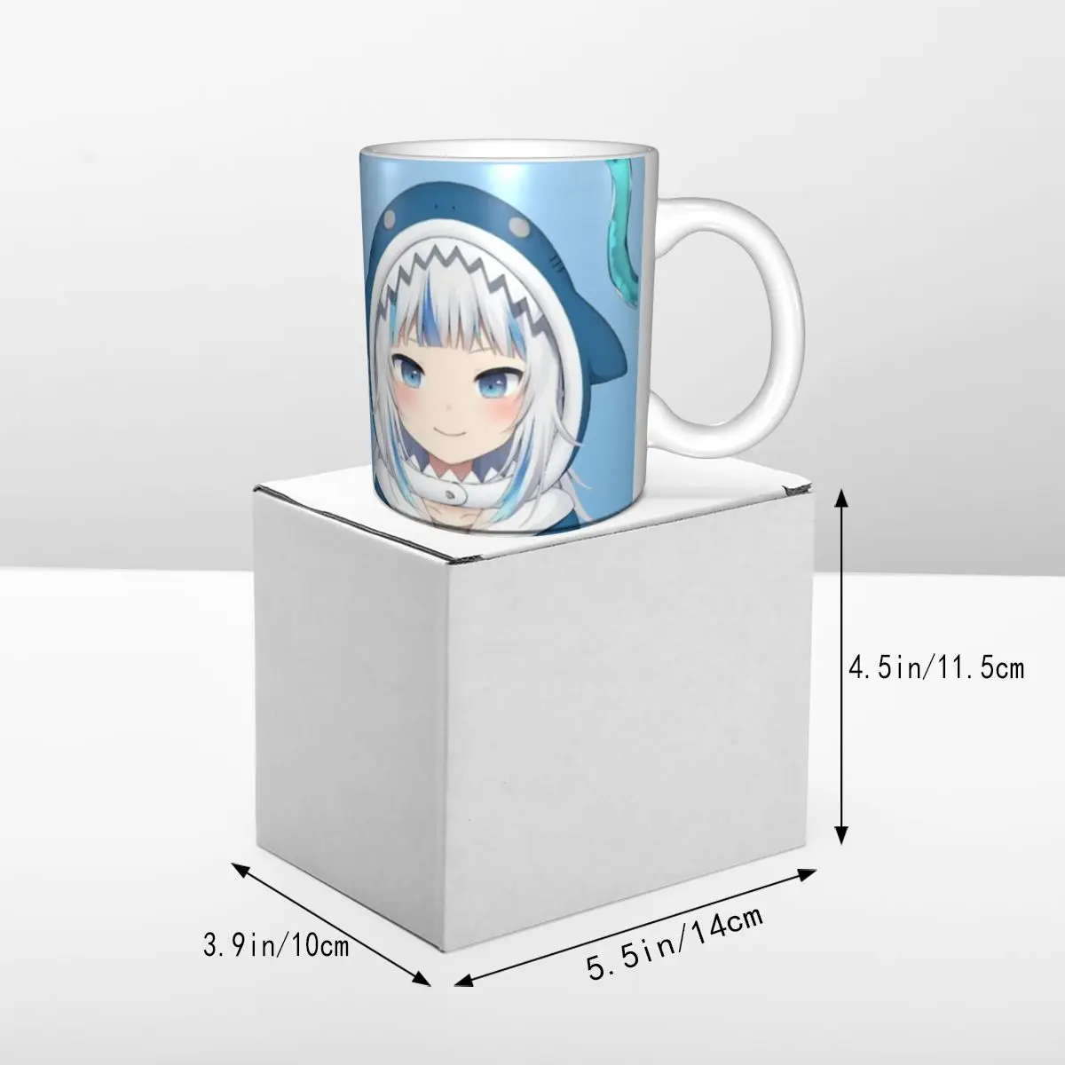 Hololive Gawr Gura керамические волшебные чашки 350 мл кружки для чая с молоком кофе лучшие