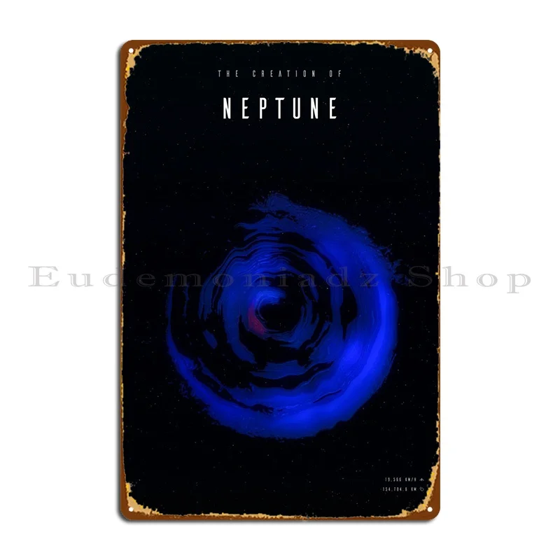 

Создание металлического плаката Нептуна, ржавая пещера, Настенный декор, персонализированный плакат жестяной знак, плакат