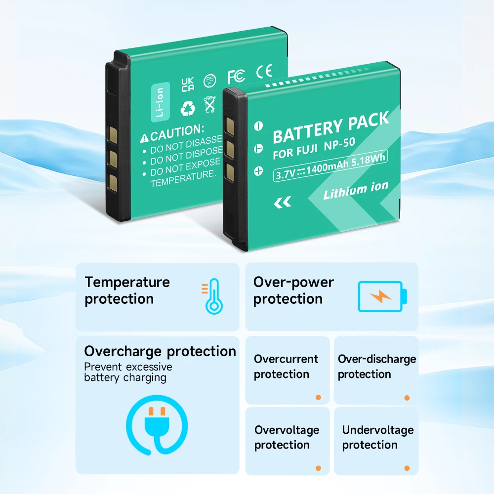 Аккумулятор для камеры NP-50 NP 50 1400 мАч Fujifilm FinePix XF1 X10 X20 XP100 XP170 F100fd XP200 F70EXR F200EXR +