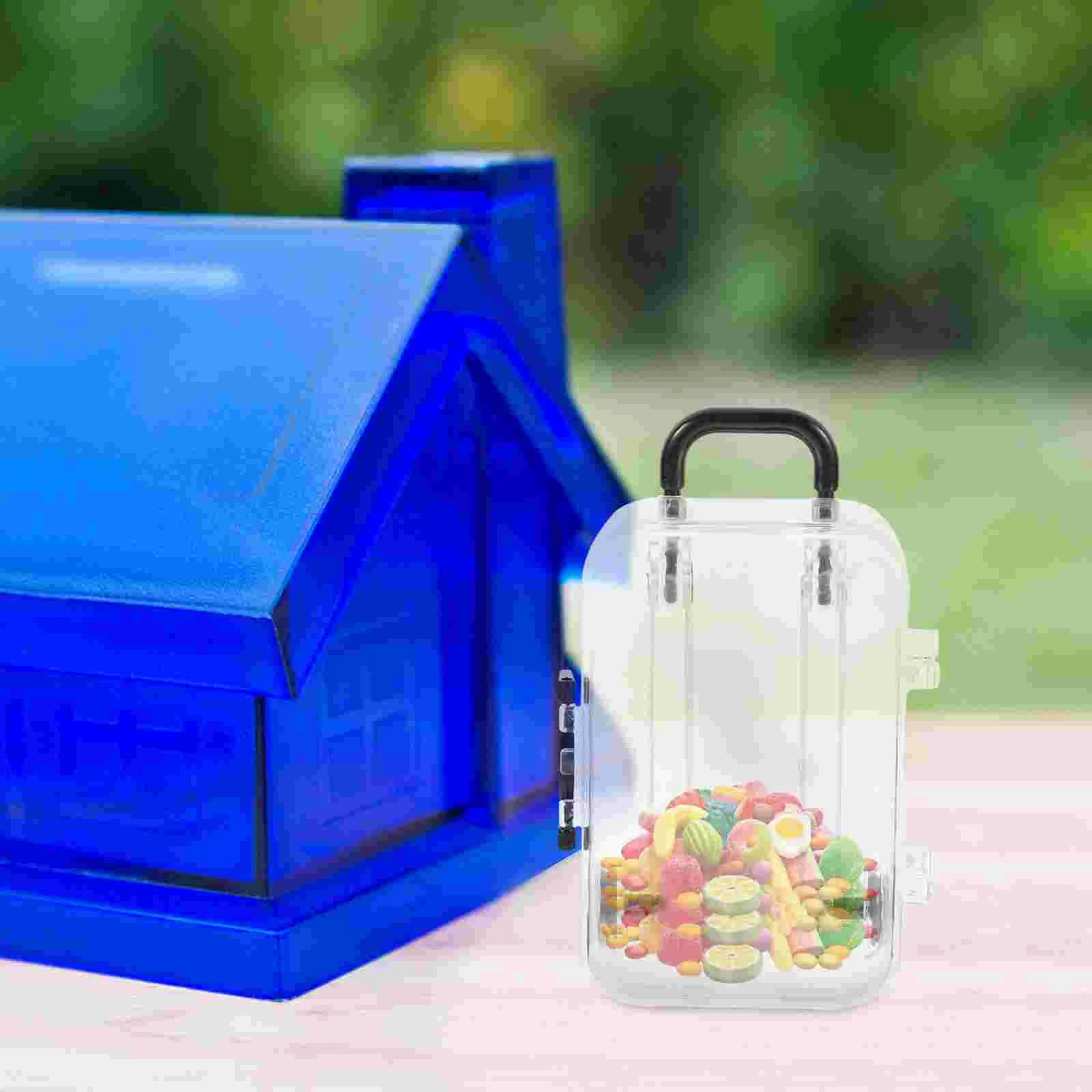 6 шт. пластиковый мини-чемодан крошечный дорожный шкатулка для конфет украшения