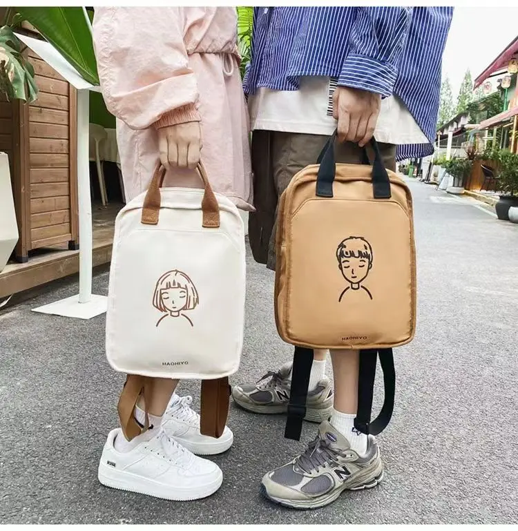 

INS Style bag Mini Style Couple American Style Shoulder Portable Dual Use Simple and Lightweight Outgoing Backpack