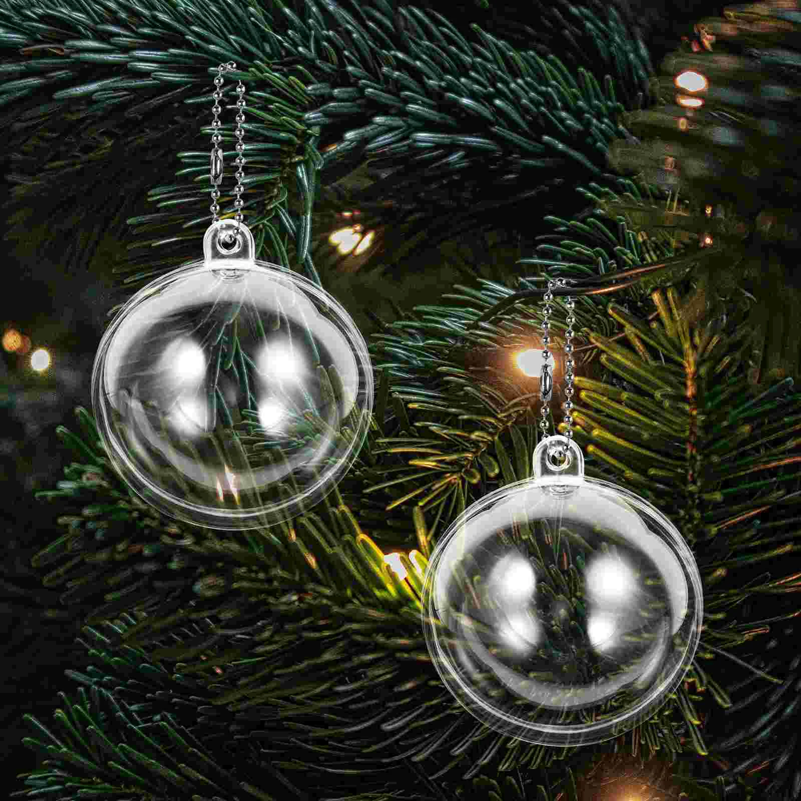 

20 Pcs Home Decor Christmas Tree Ornament Acrylic Enfeites Natal Ornaments Office Decoration New year's eve decorations