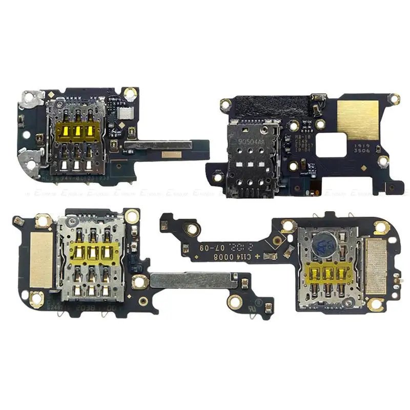 

Sim Card Socket Holder Slot Tray Reader Container Connector Board With Mic For OnePlus 7T 7 Pro Repair Parts
