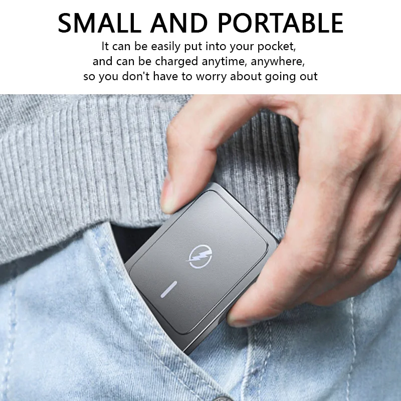 Тонкий магнитный беспроводной внешний аккумулятор 20 Вт 5000 мАч портативный для