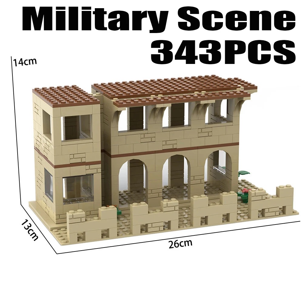 

Конструктор MOC в стиле милитари, 2 мировая война, армия, разрушение, поле боя, крепость, разрушение, искусственное оружие, игрушки, подарки