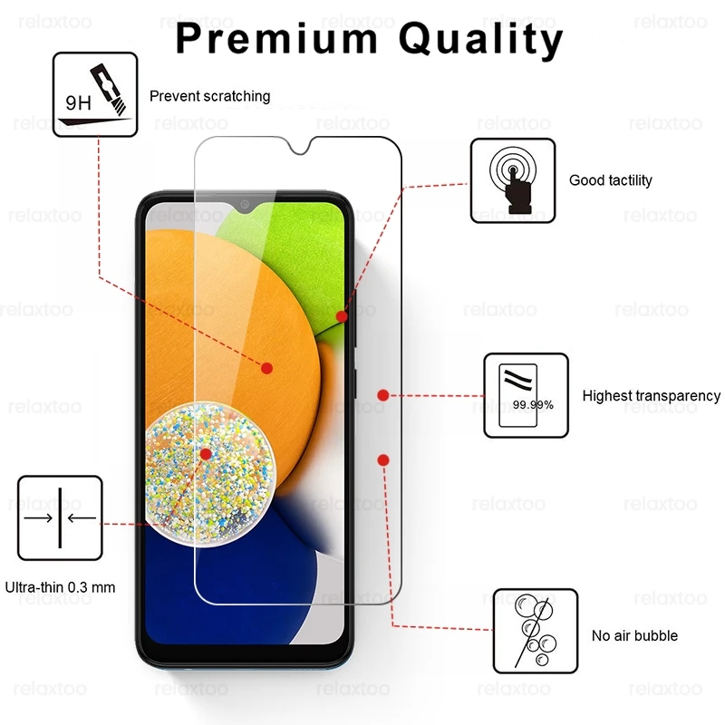 2in1 camera glass for samsung galaxy a03 2021 a 03 03a sm a035fds 6 5 phone screen protectors lens protective film guard cover free global shipping