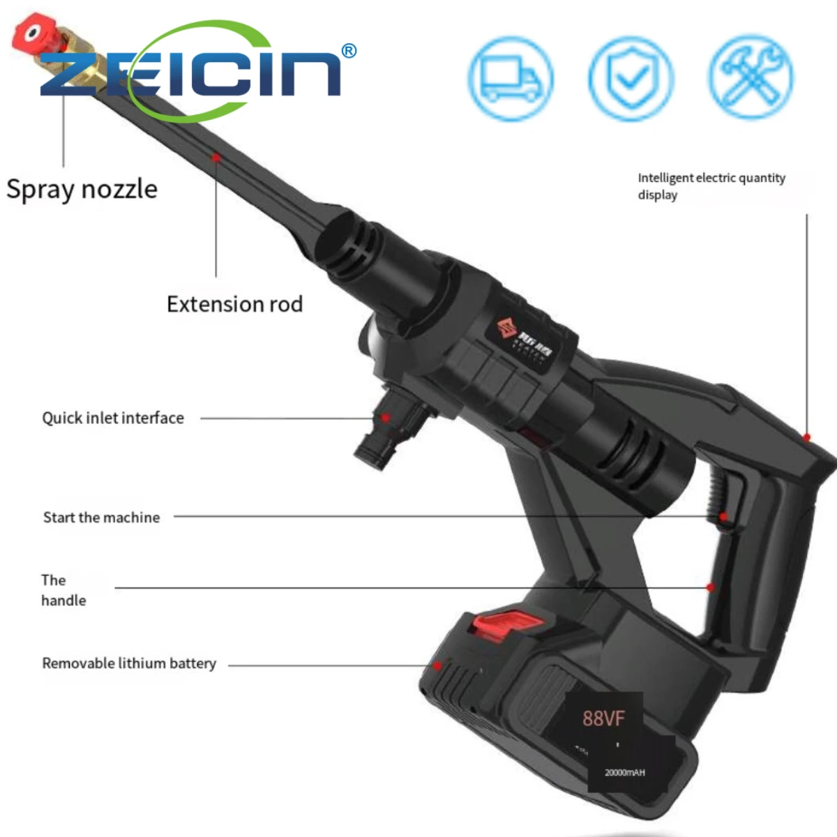 

High Pressure Portable Car Washing Gun Cleaner