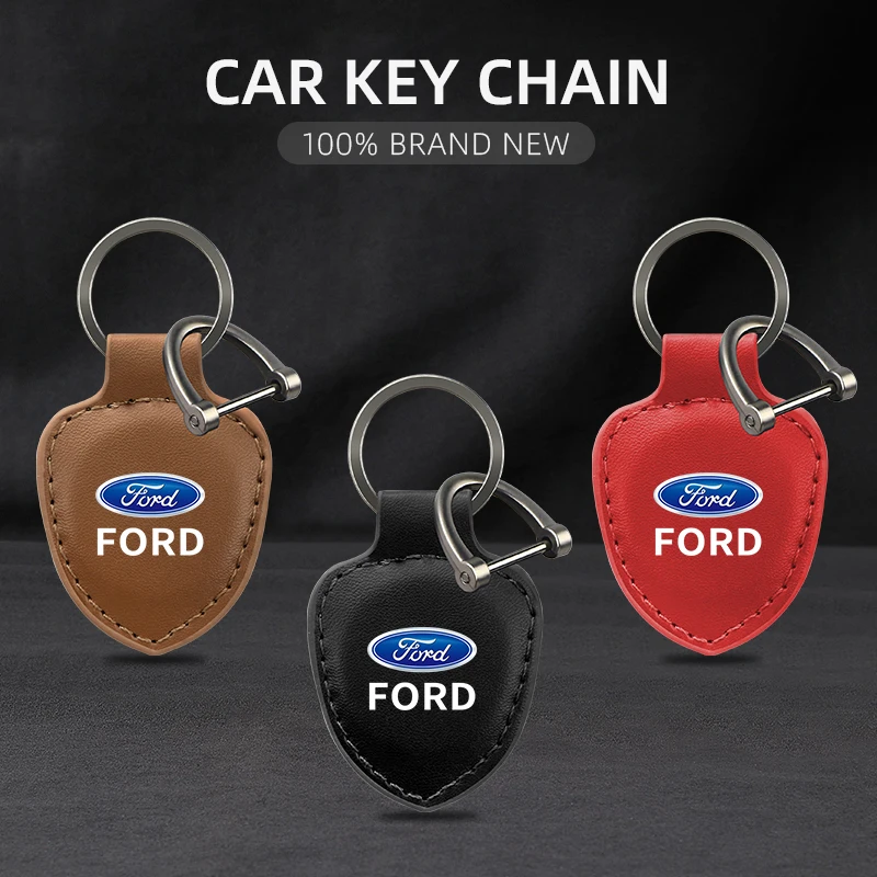 Кожаный автомобильный модный стильный брелок для ключей от автомобиля Ford Focus Mk2