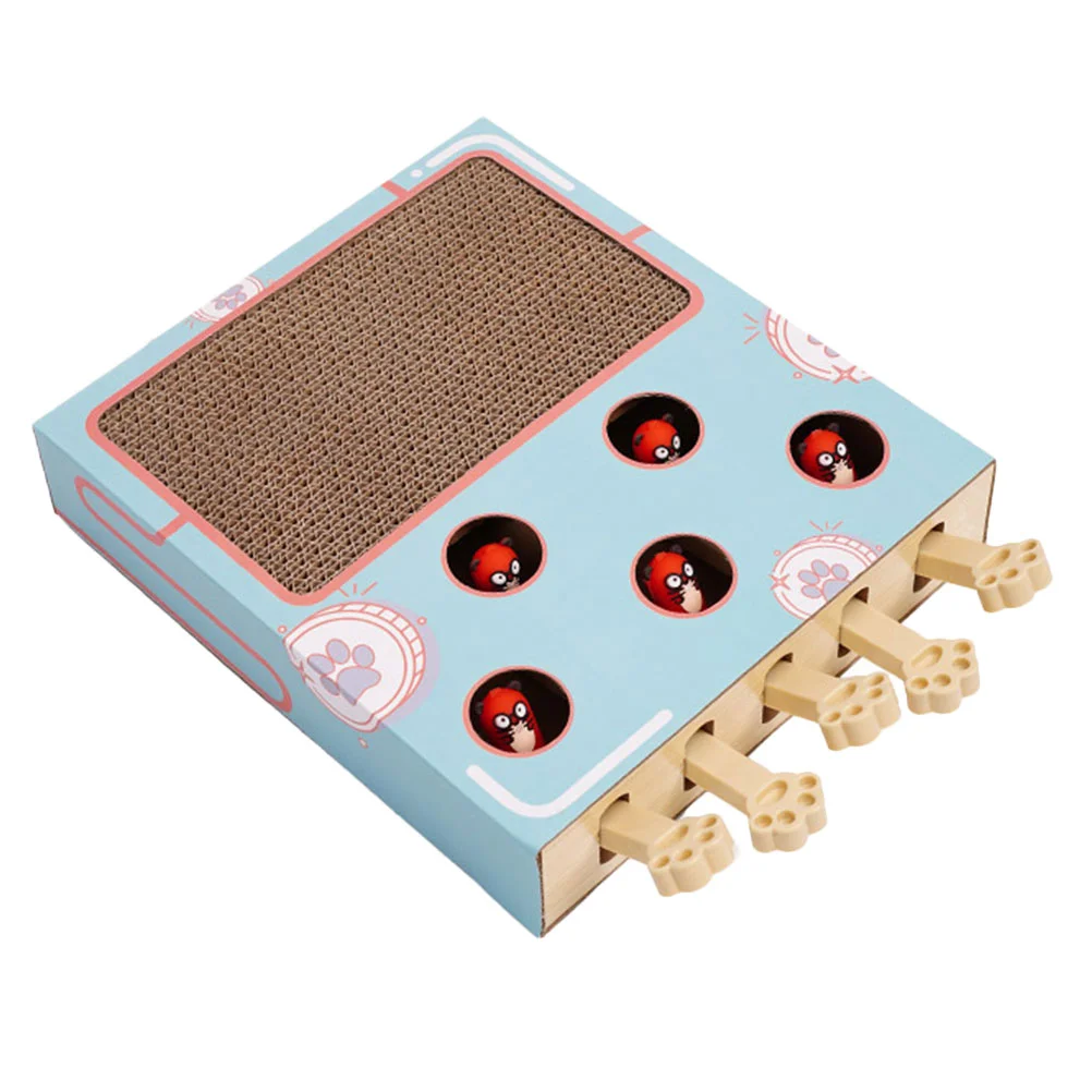 

Cat Toy Catching Scratching Scratcher Interactive Mole Teaser Funny Kitten Game Whack Board Scratch Puzzles Pad Plaything Toys