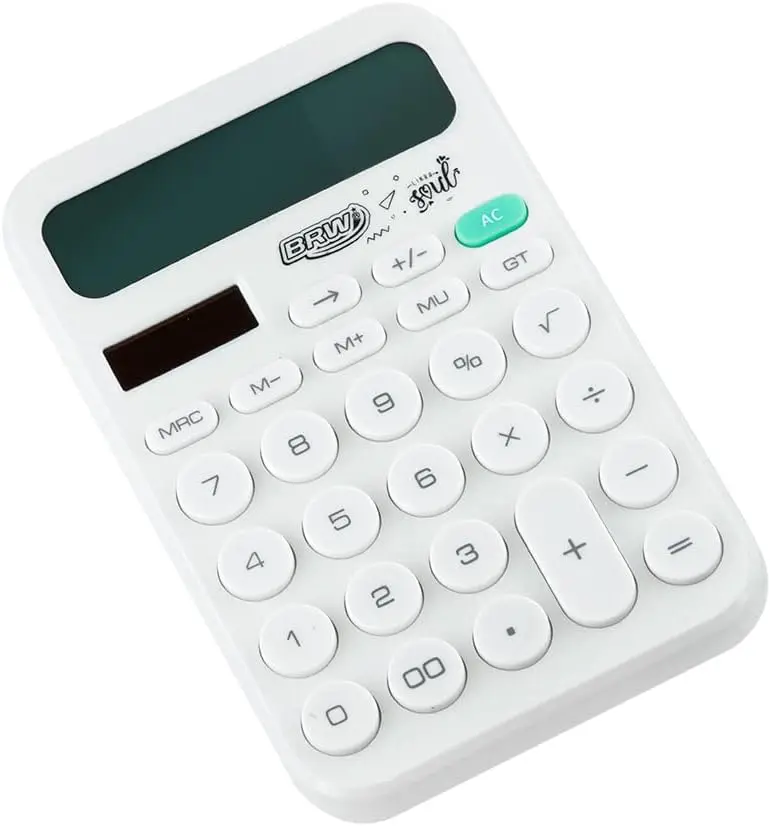 

NEW Calculadora Grande 12 Dígitos Soul Branca calculadora cientfica