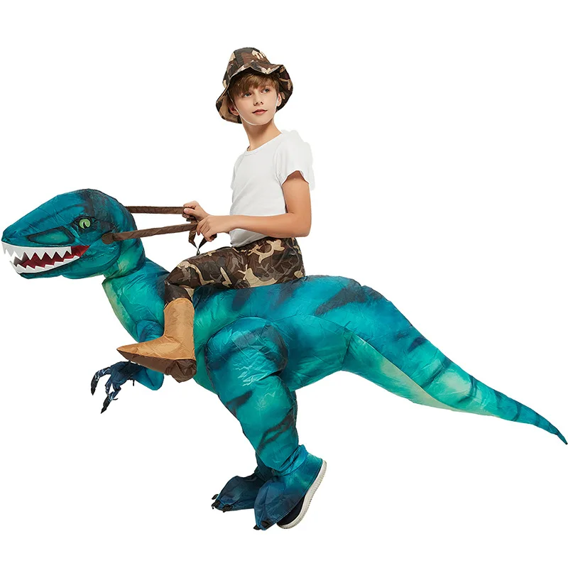 

Halloween Inflatable Costume Children's Day Adult Funny Cartoon Puppet Animal Mount Props Tyrannosaurus Rex Dinosaur Clothes