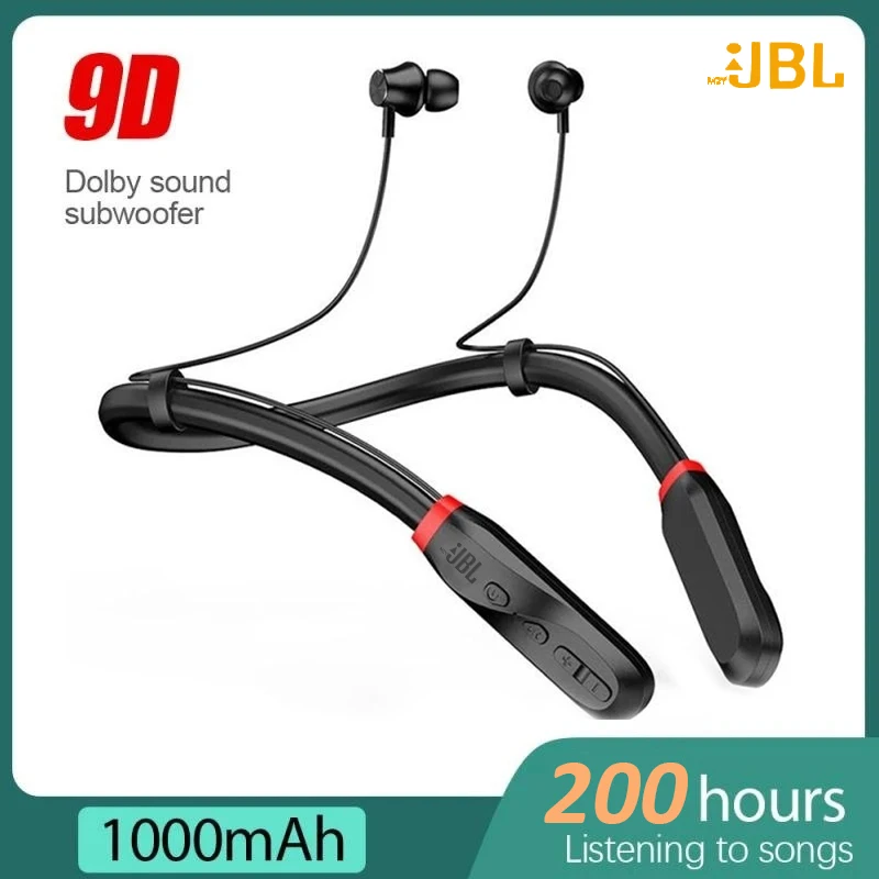 

mzyJBL 200 Hours True Wireless Earbuds 9D Sound Neckband Earphone I35 Bluetooth Headphones In-Ear Headset For Workout Gym Sport