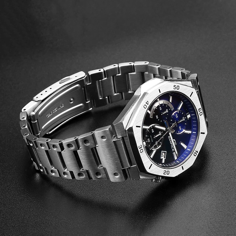 Hot Sale Solid Stainless Steel Metal Watch Band For Edifice Series GST-B400 EFB-680 CL-7A ECB-10D Watch Strap Bracelet 14mm