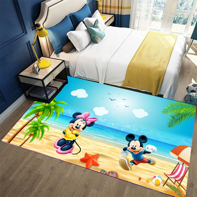 Декор для детской комнаты Микки и Минни мультяшный ковер спальни с принтом