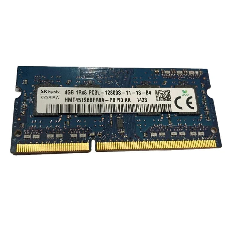 

Оперативная память для ноутбука SK Hynix Hyundai 4G 1RX8 PC3L-12800S DDR3L 1600