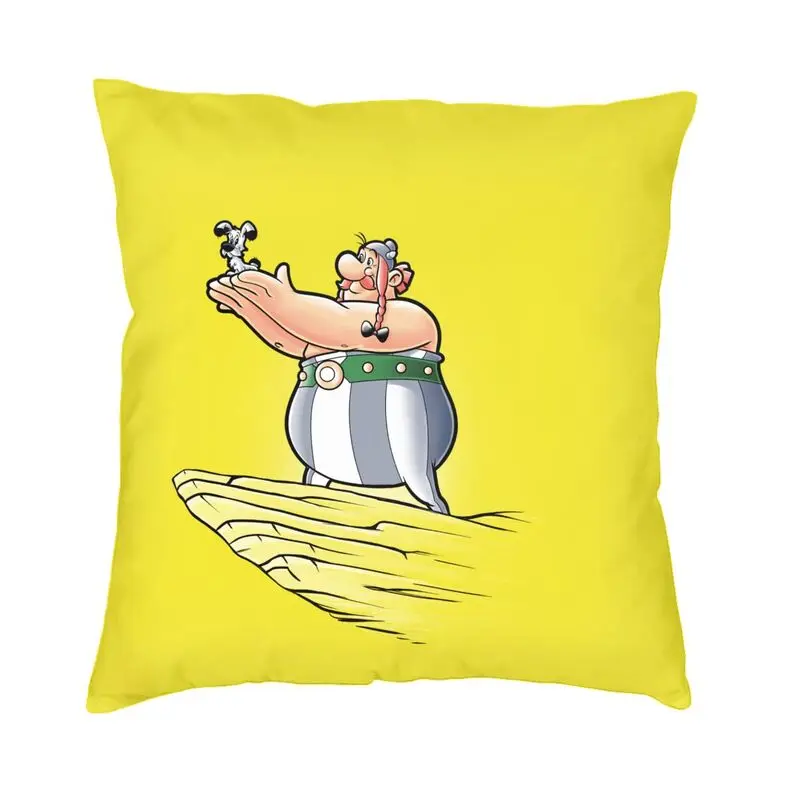 

Модная наволочка для подушки Dogmatix Asterix и Obelix 45x45 мягкая забавная аниме подушка для автомобиля квадратная наволочка домашняя декоративная