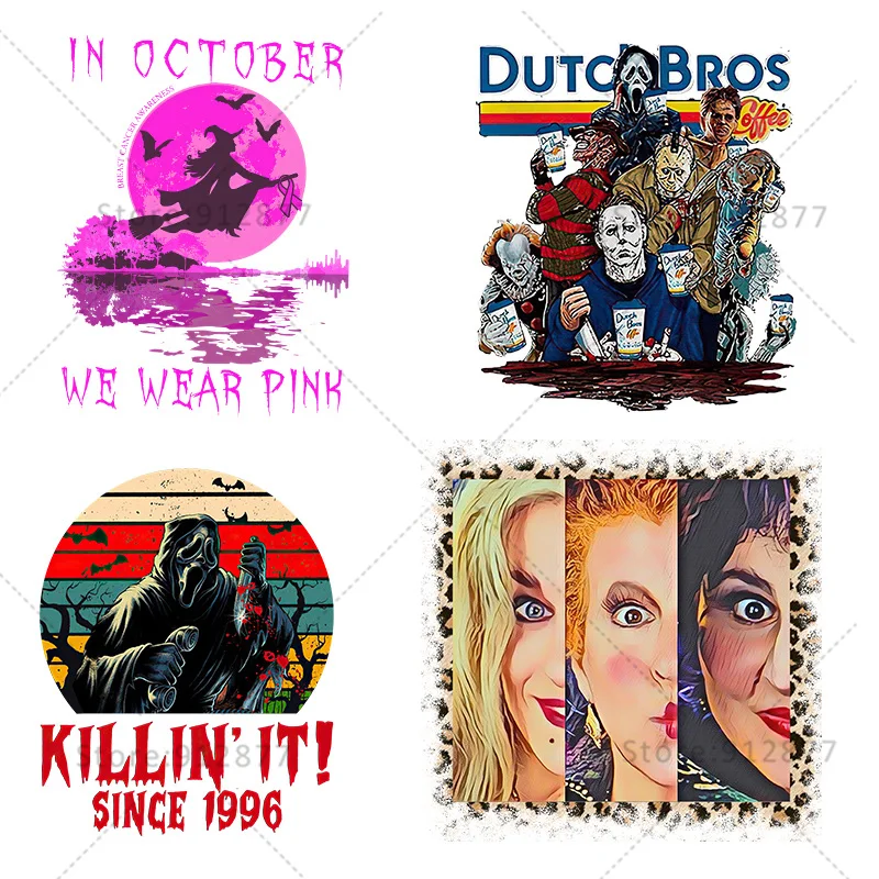 

Halloween Killin It Since 1996 Nurse Horror Witch Cartoon Holiday Custom Ready To Press DTF Transfers Ready To Press Transfers