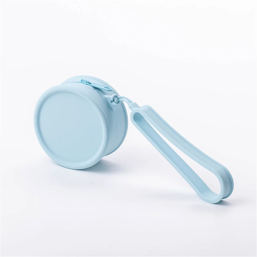 Круглая силиконовая сумка для хранения дорожная косметичка туалетных