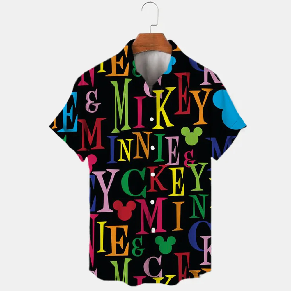 

3D Printed Disney Donald Duck Mickey Mouse Floral Shirts Men's Shirts Summer Fashion Trend Vintage Boutique Casual Tops