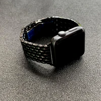 business style stainless steel apple watch strap for iwatch 7 41mm 45mm dragon scale butterfly buckle metal band apple watch