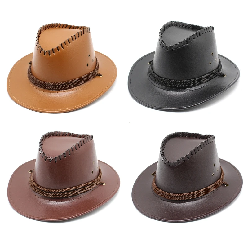 

Винтажная ковбойская шляпа в западном стиле со стандартным дизайном, джазовая шляпа, Лучшая шляпа, подарок унисекс