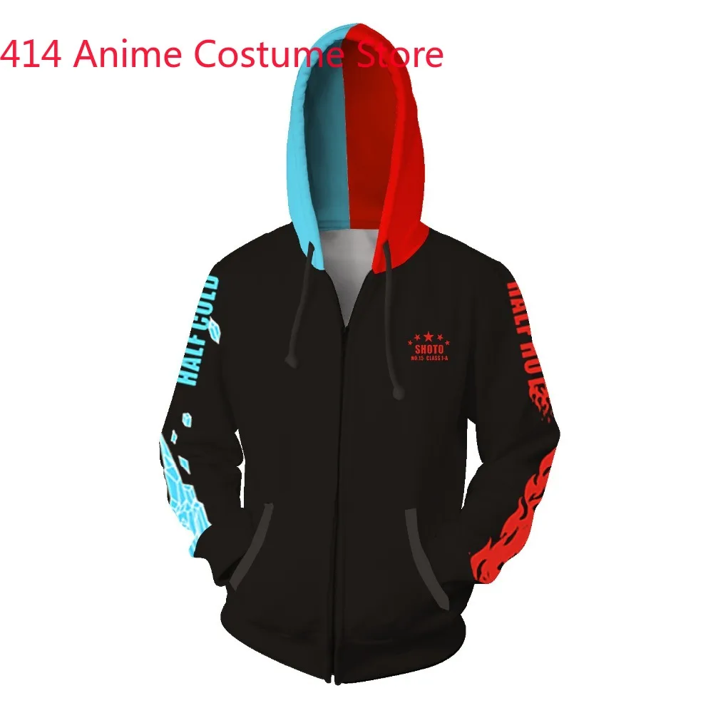 Костюм для косплея аниме мужчин и женщин толстовки свитшоты Bakugou Todoroki Shoto куртка
