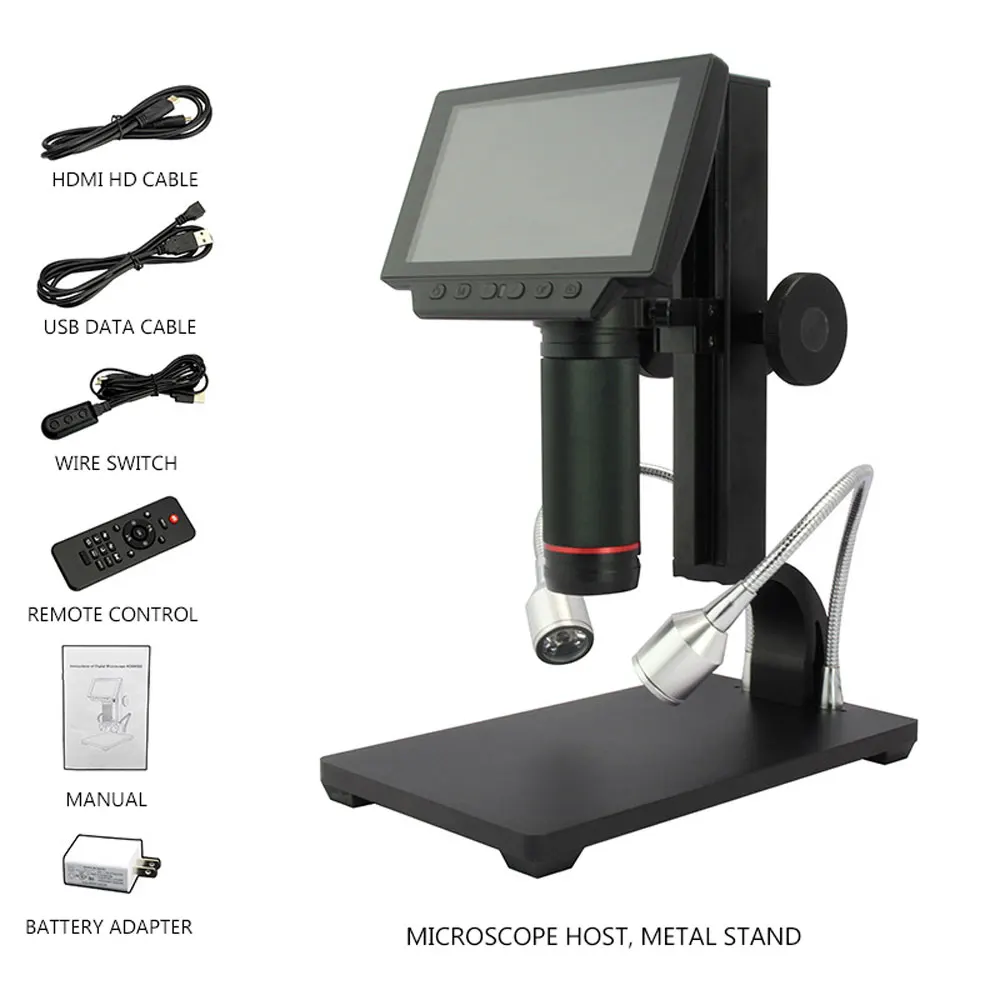 

Электронный микроскоп 560X с промышленной камерой, инструмент для ремонта, цифровой микроскоп Ultra HD, измеряемое расстояние между объектами