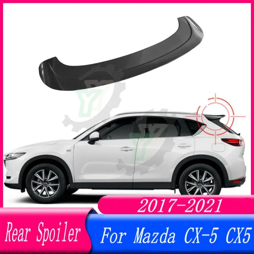 

ABS Plastic Rear Roof Spoiler Trunk Wing Lip Boot Cover For Mazda CX-5 CX5 2017 2018 2019 2020 2021 Car Accessories