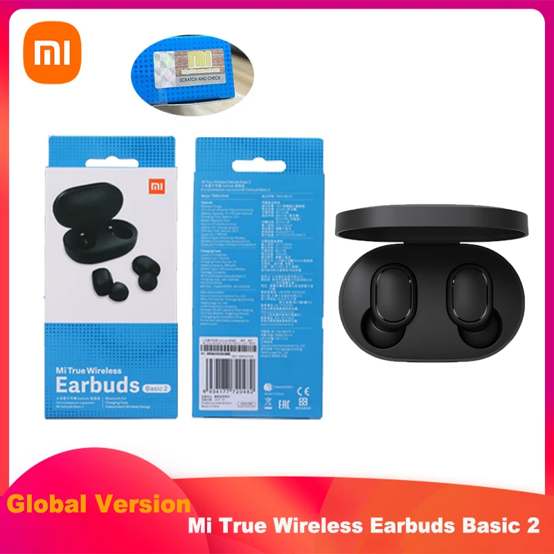 Беспроводные наушники Xiaomi Mi True Wireless базовые 2 Redmi Airdots глобальная - Цена: 