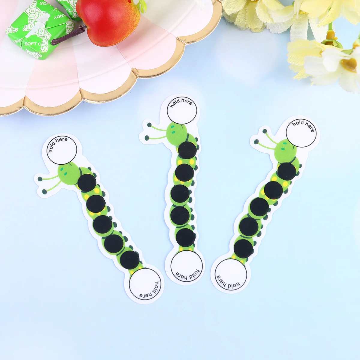 

Strip Fever Temperature Sticker Forehead Strips Bodybaby Stickers Test Kids Caterpillar Change Color Instant Heat Head Tester